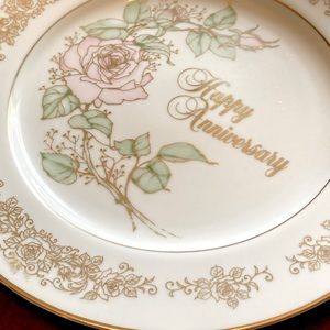Enesco 25th Anniversary Plate